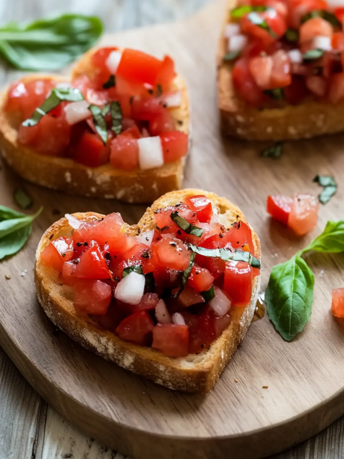Heart-Shaped Bruschetta