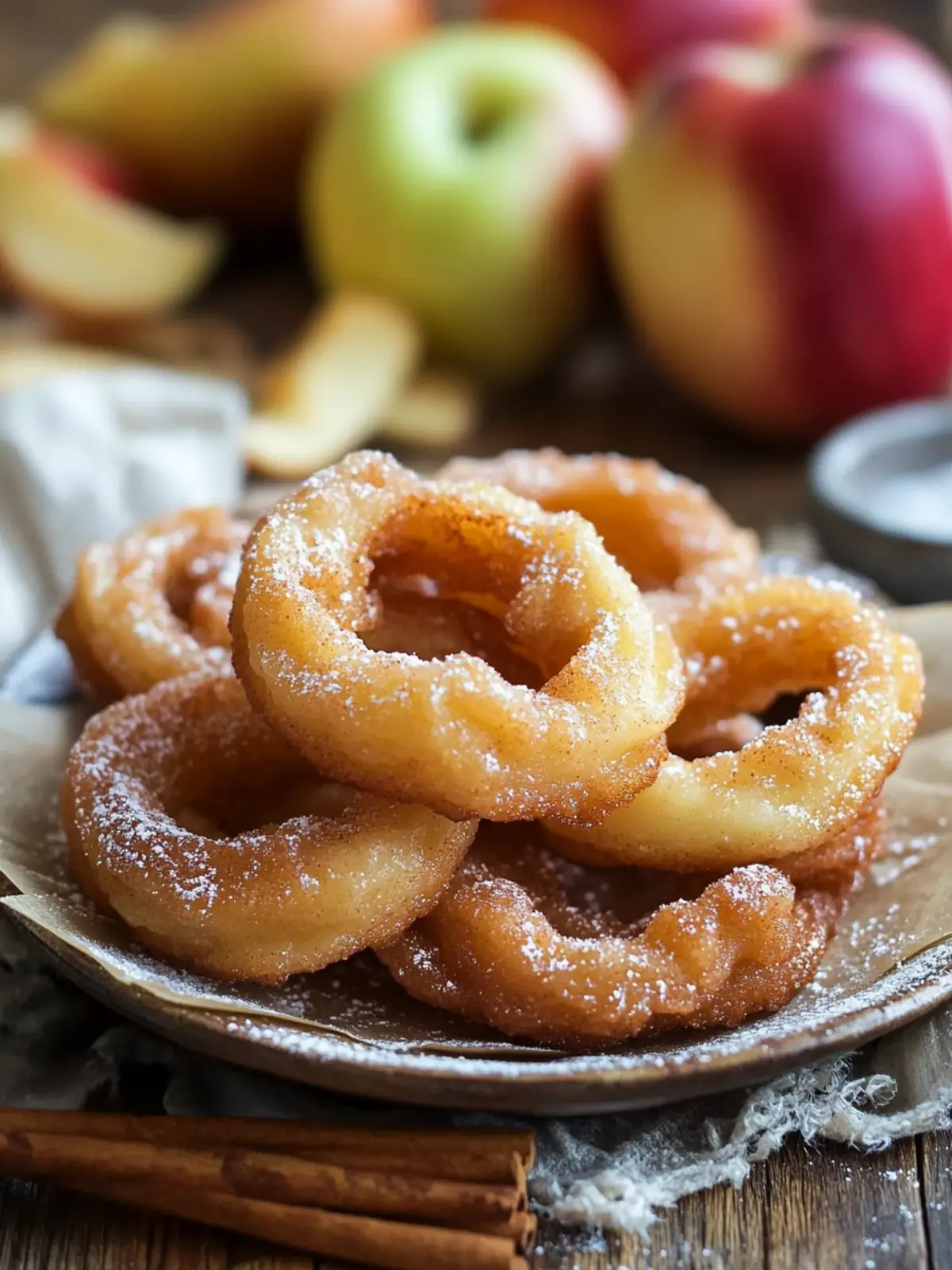Fried Cinnamon Apple Rings