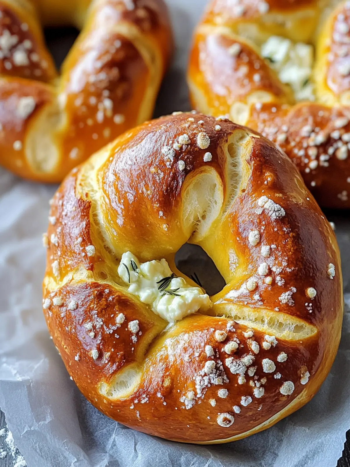 Mozzarella Stuffed Soft Pretzels
