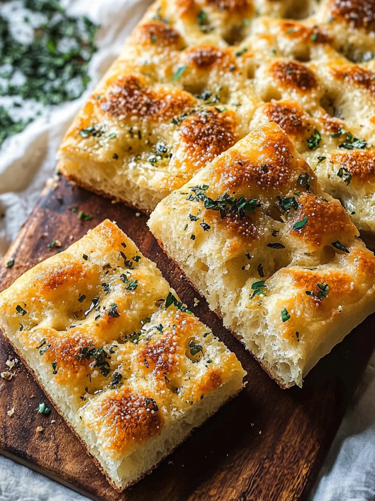 Garlic Parmesan Focaccia Bread