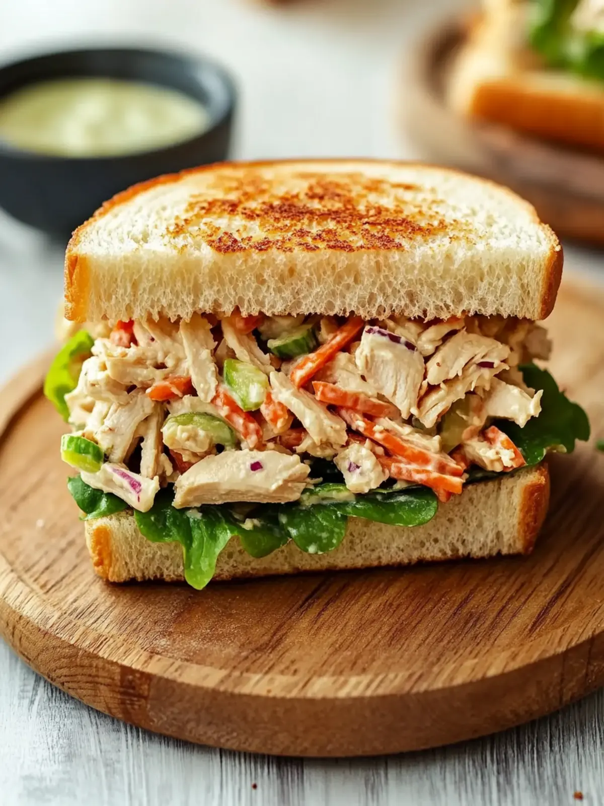 Fresh Asian Chicken Salad Sandwich