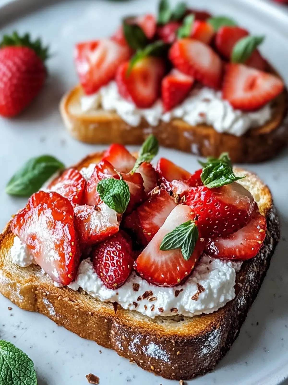 Irresistible Roasted Strawberry Whipped Ricotta Toast Delight 5 Roasted Strawberry Whipped Ricotta Toast