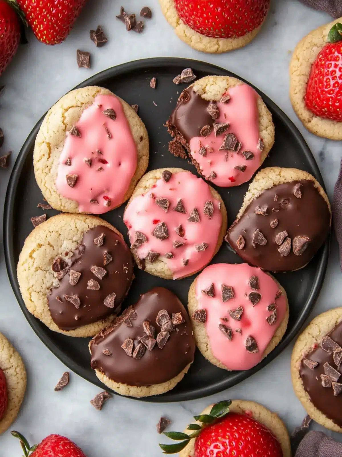 Irresistible Chocolate Covered Strawberry Cookies to Sweeten Your Day 2 Chocolate Covered Strawberry Cookies