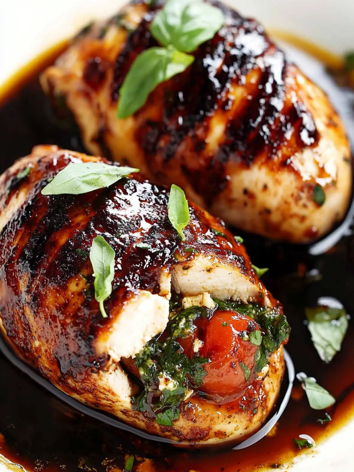 Caprese Stuffed Balsamic Chicken for Ultimate Flavor Bliss 3 Caprese Stuffed Balsamic Chicken