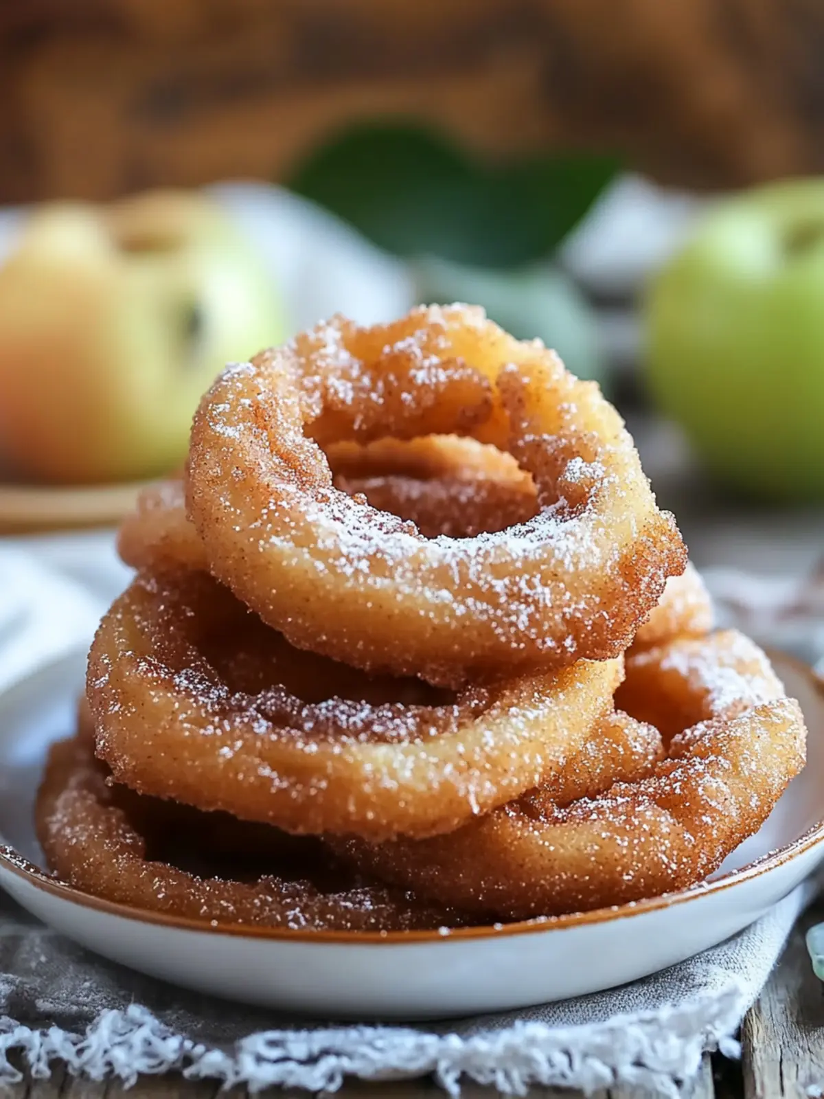 Fried Cinnamon Apple Rings