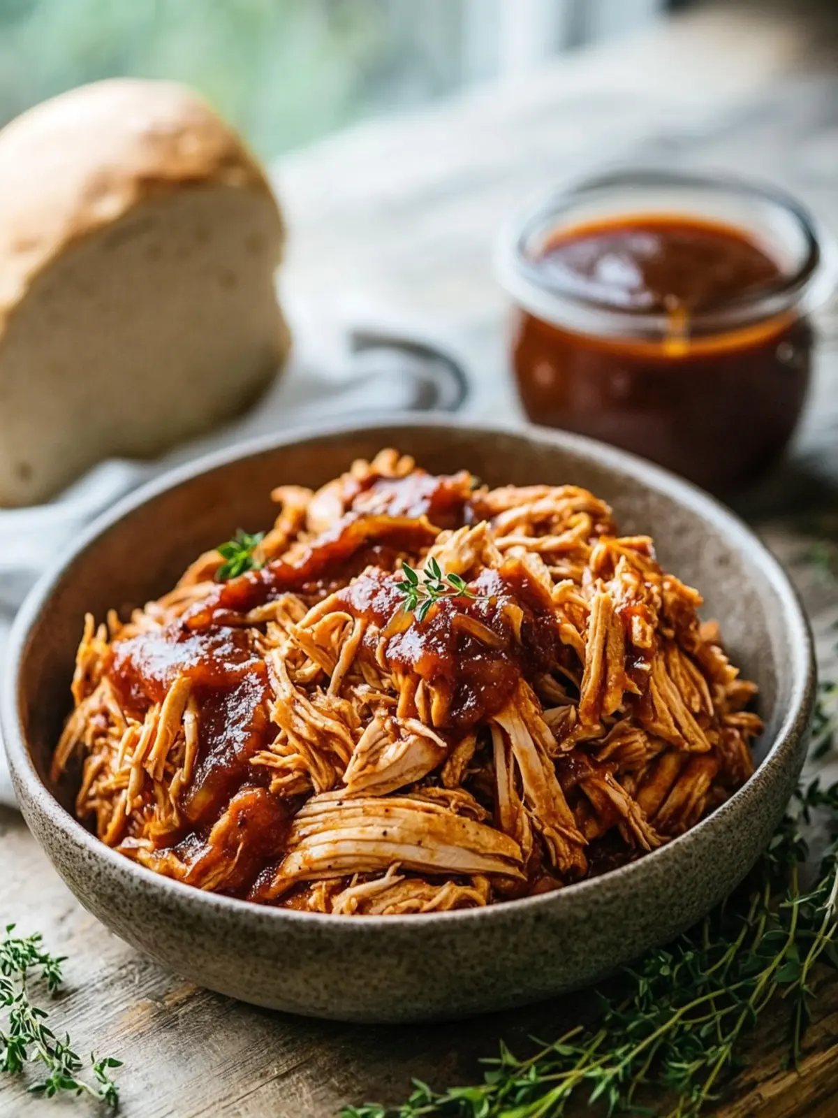 Slow Cooker BBQ Pulled Chicken