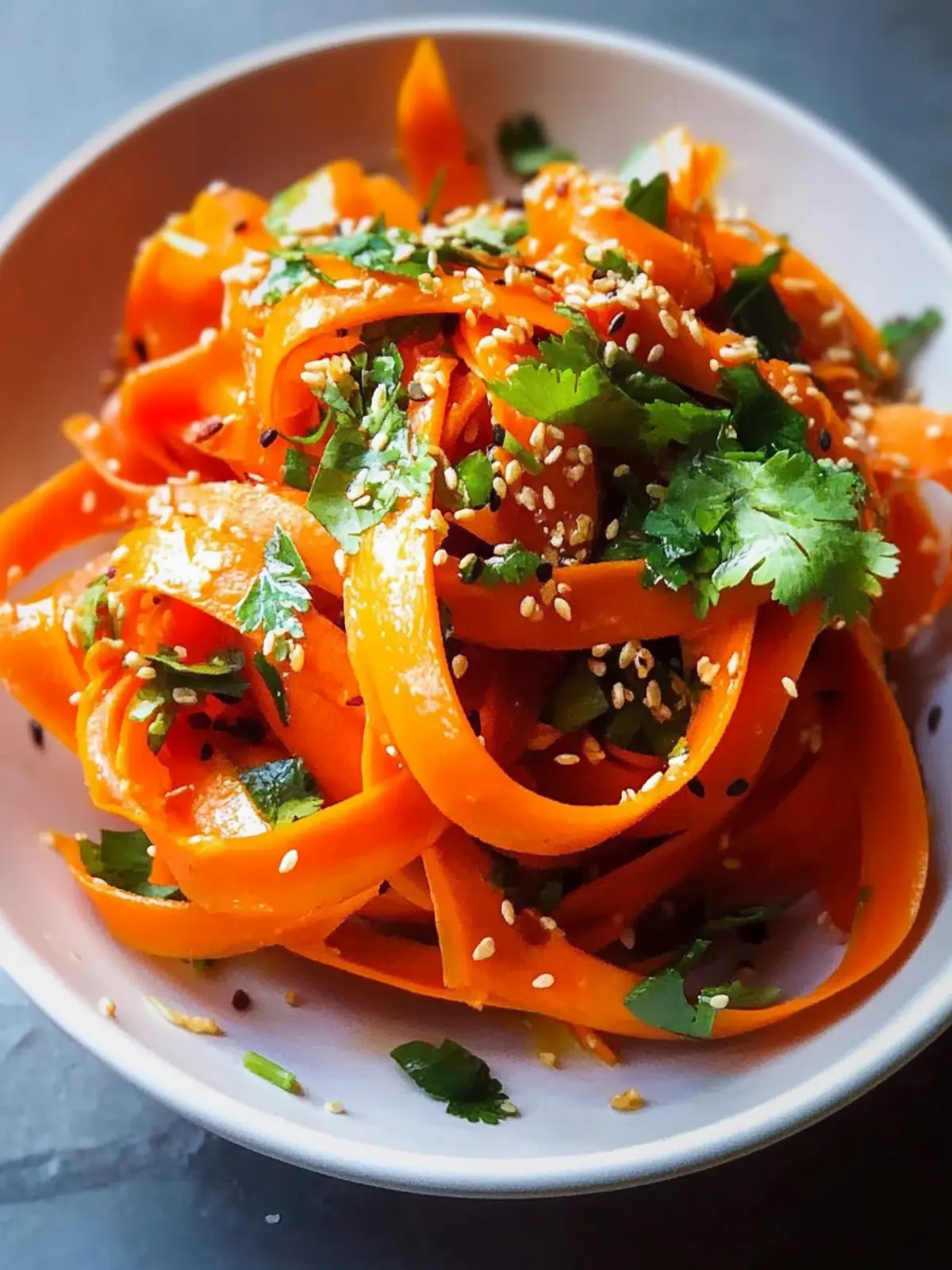Asian Carrot Ribbon Salad