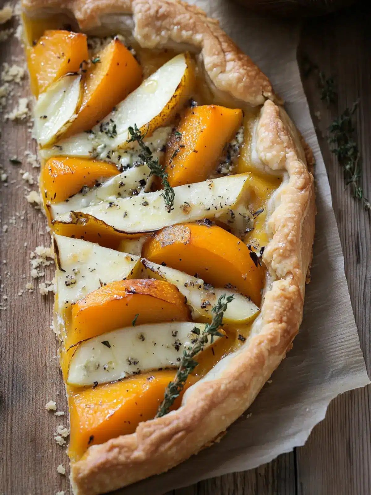Butternut Squash, Pear and Gorgonzola Flatbread Tart Bliss 5 Butternut Squash, Pear and Gorgonzola Flatbread Tart
