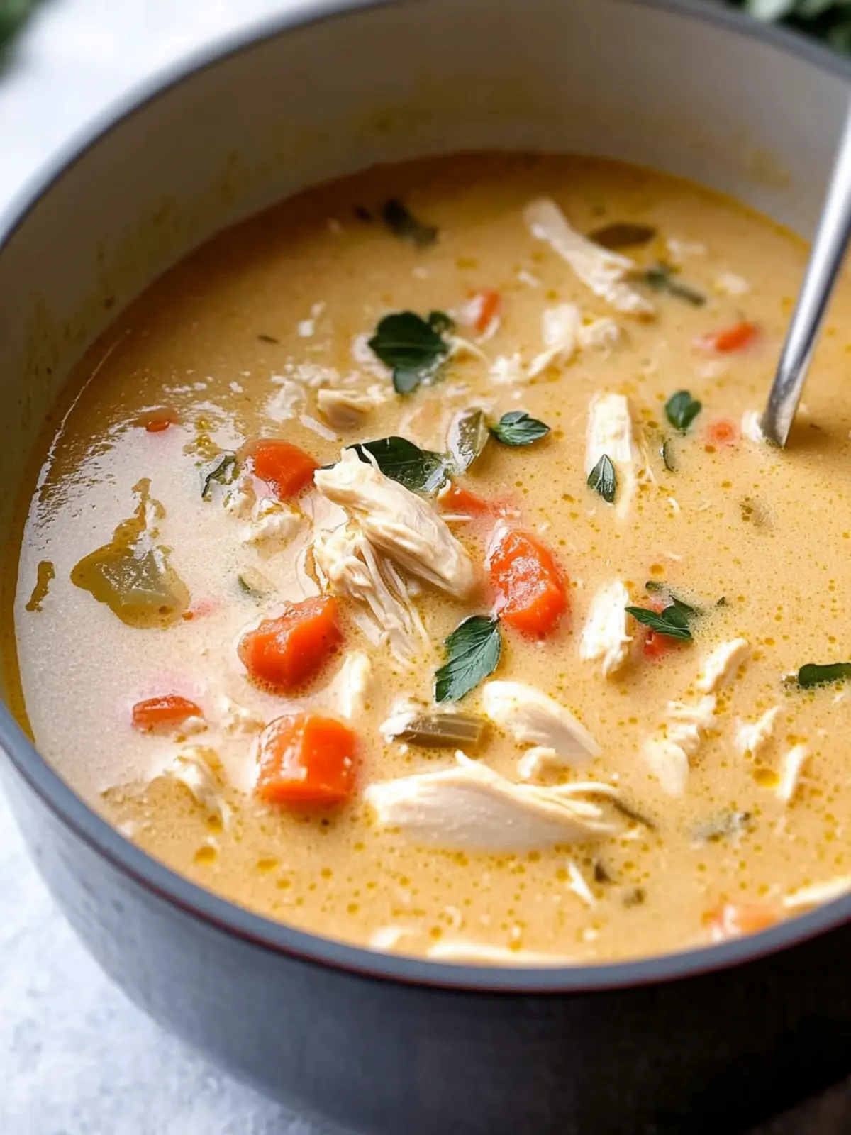 Creamy Chicken Soup Delight: Dairy-Free & Gluten-Free Goodness 4 Creamy Chicken Soup (Dairy-Free, Gluten-Free)