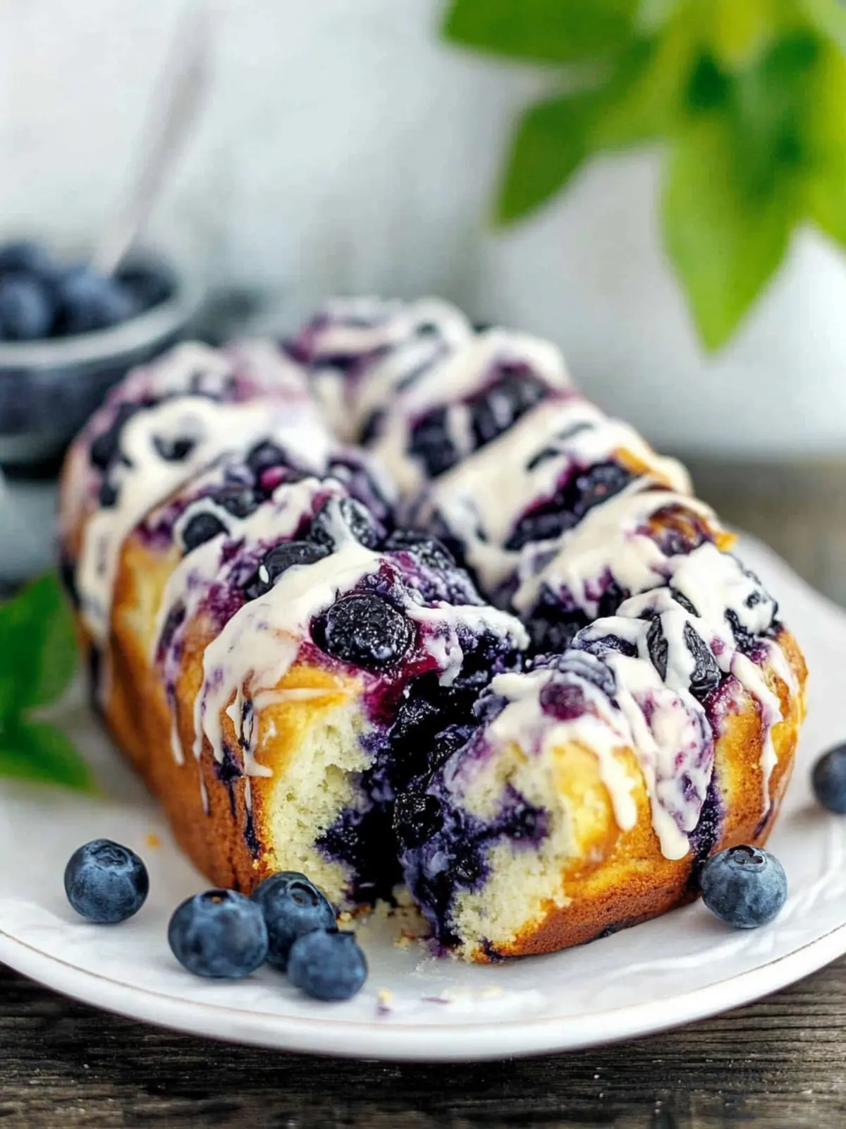 Melt-in-Your-Mouth Roasted Blueberry Pull-apart Loaf Recipe 5 Roasted Blueberry Pull-apart Loaf