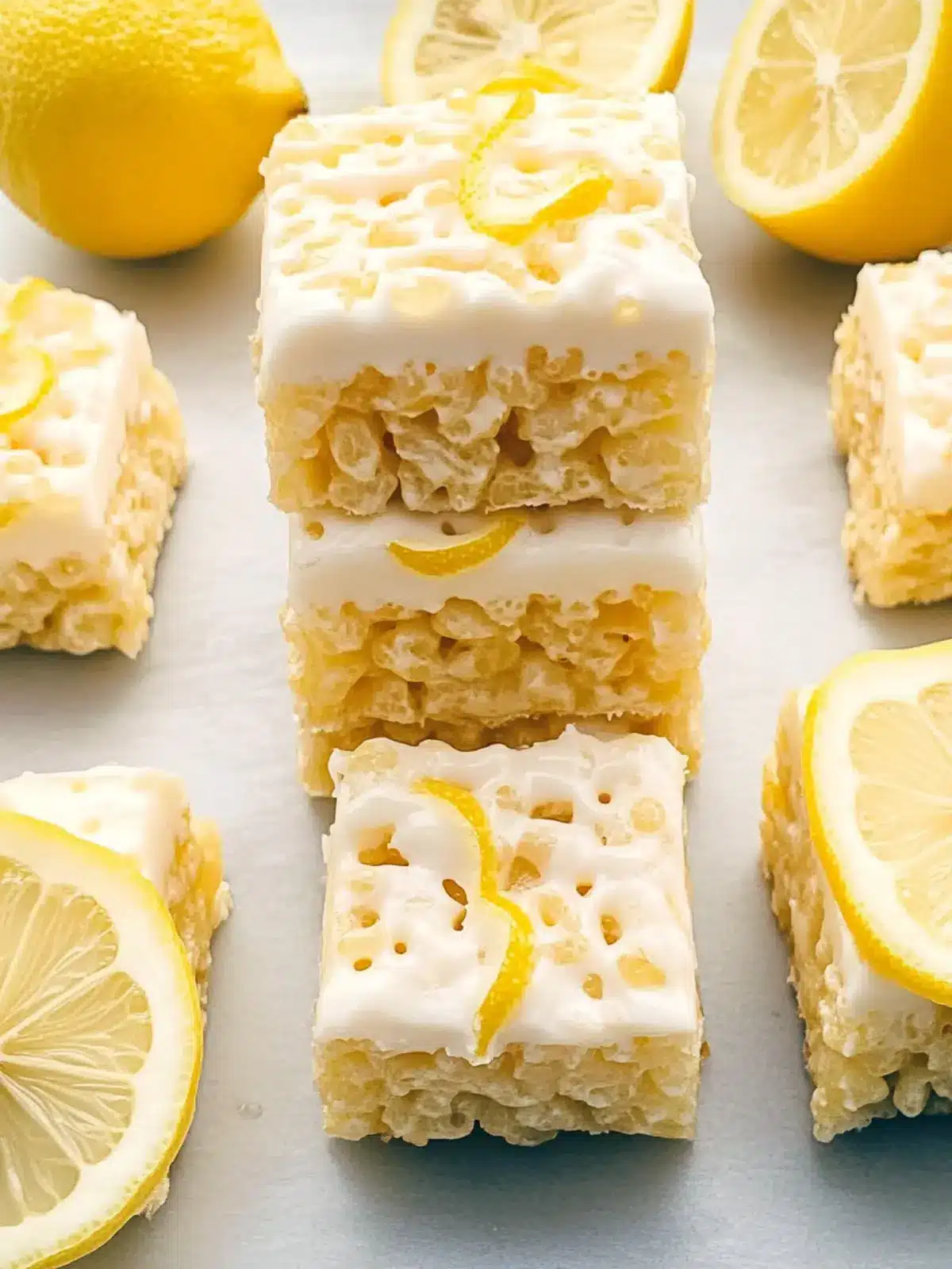 Lemon Rice Krispy Treats That Brighten Your Day 5 Lemon Rice Krispy Treats