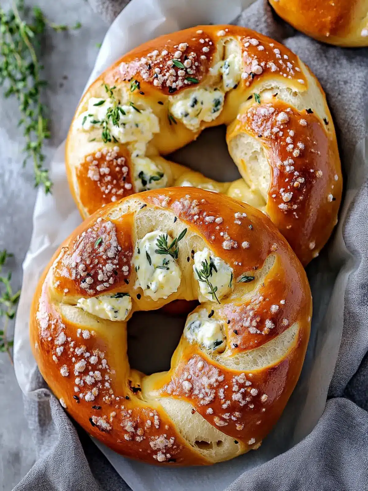 Mozzarella Stuffed Soft Pretzels