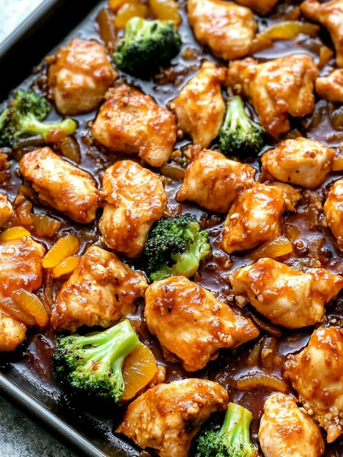 Sheet Pan Chili Orange Chicken and Broccoli in 30 Minutes 4 Sheet Pan Chili Orange Chicken and Broccoli