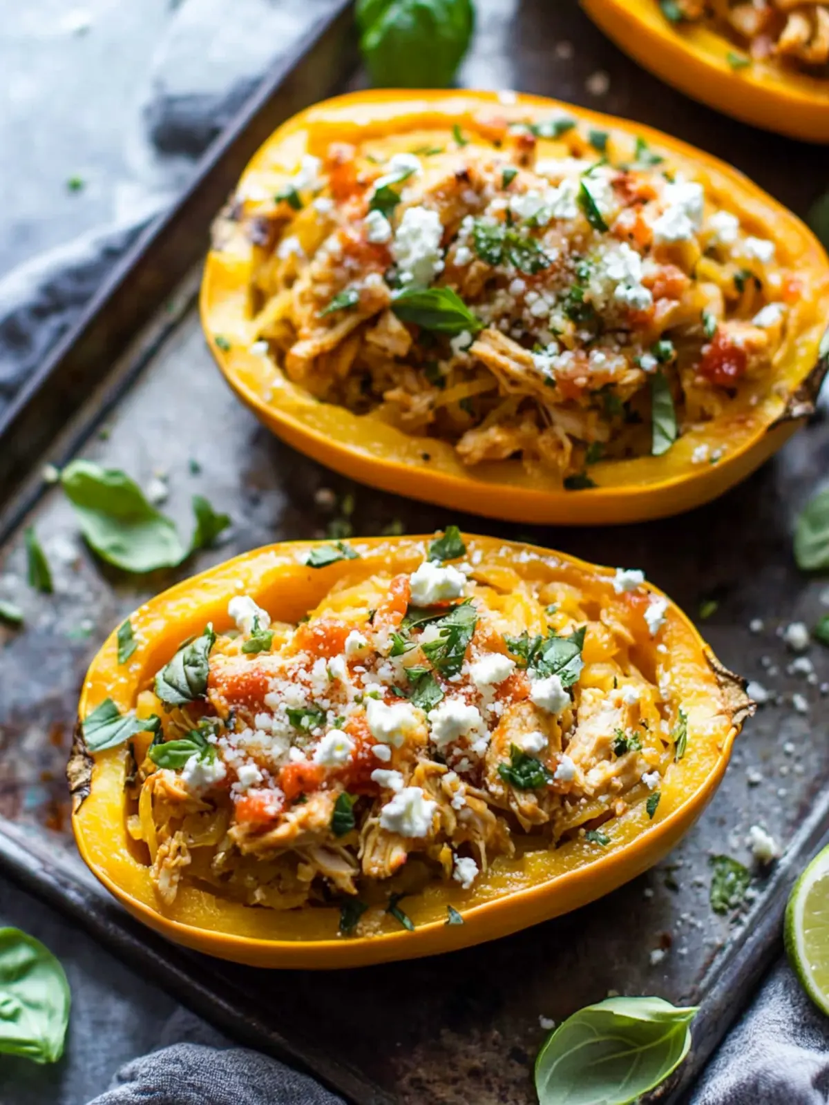 Buffalo Chicken Stuffed Spaghetti Squash for Ultimate Comfort 2 Buffalo Chicken Stuffed Spaghetti Squash