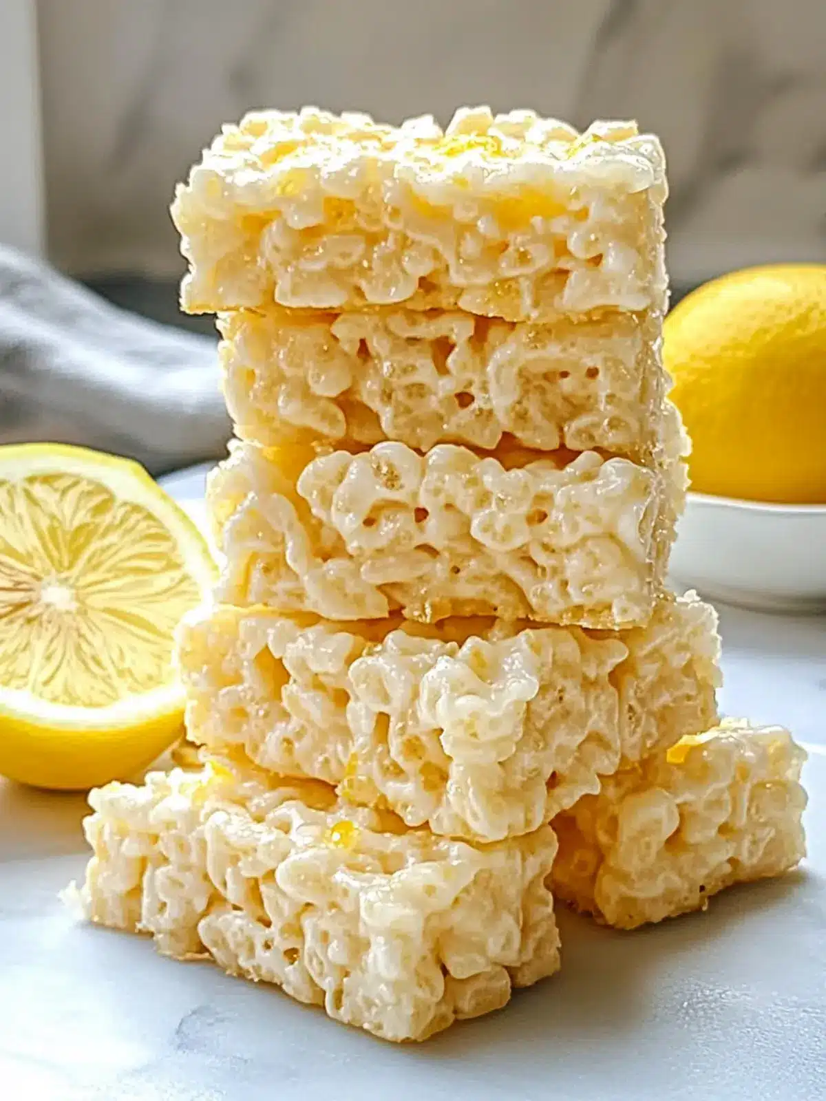 Lemon Rice Krispy Treats That Brighten Your Day 2 Lemon Rice Krispy Treats