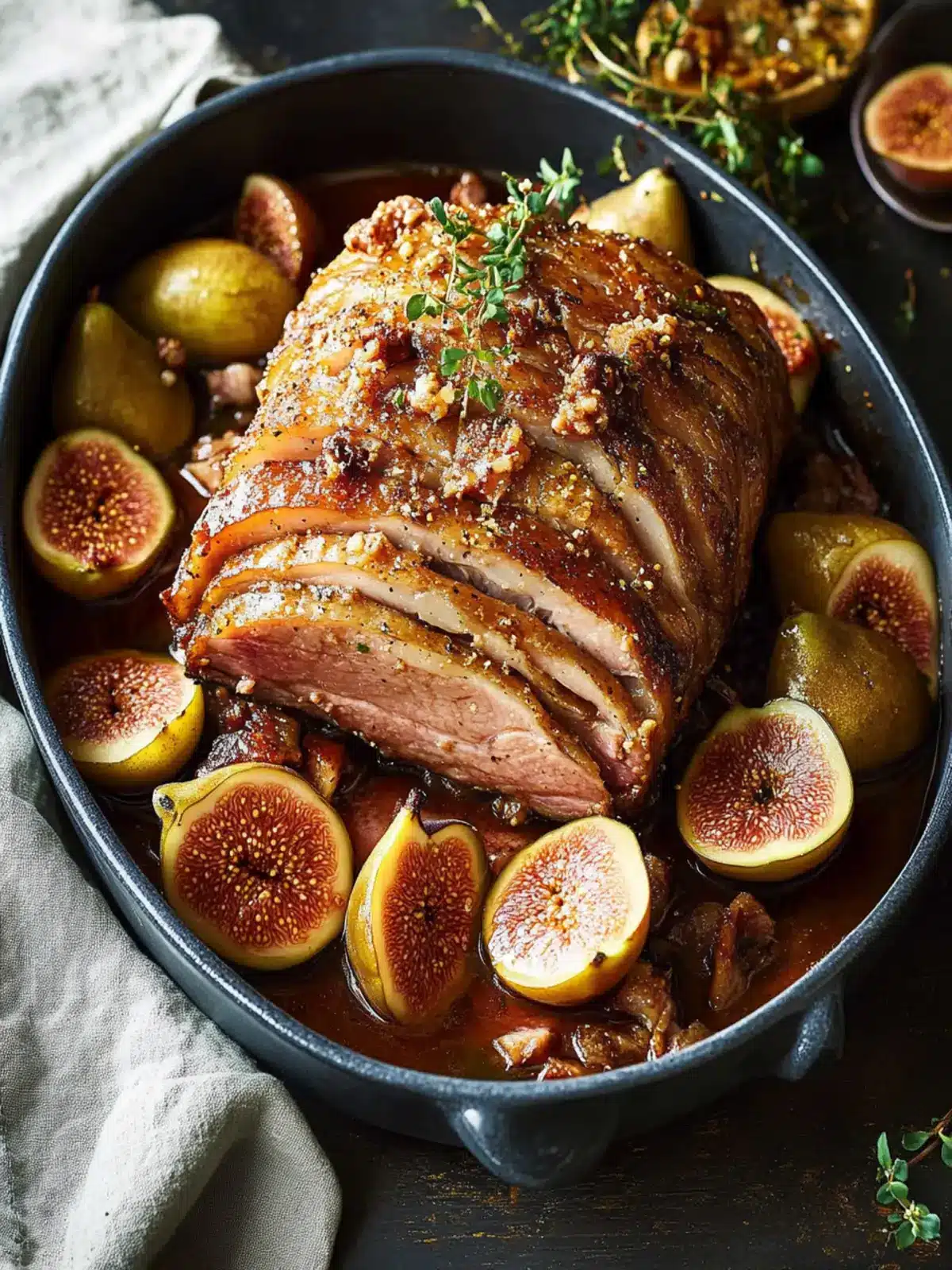 Succulent Roast Pork Belly with Figs, Pears and Sherry Magic 2 Roast Pork Belly with Figs, Pears and Sherry