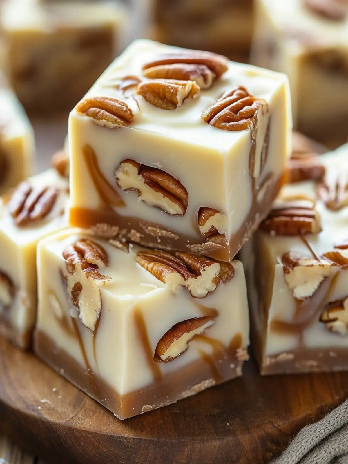 White Chocolate Caramel Pecan Fudge