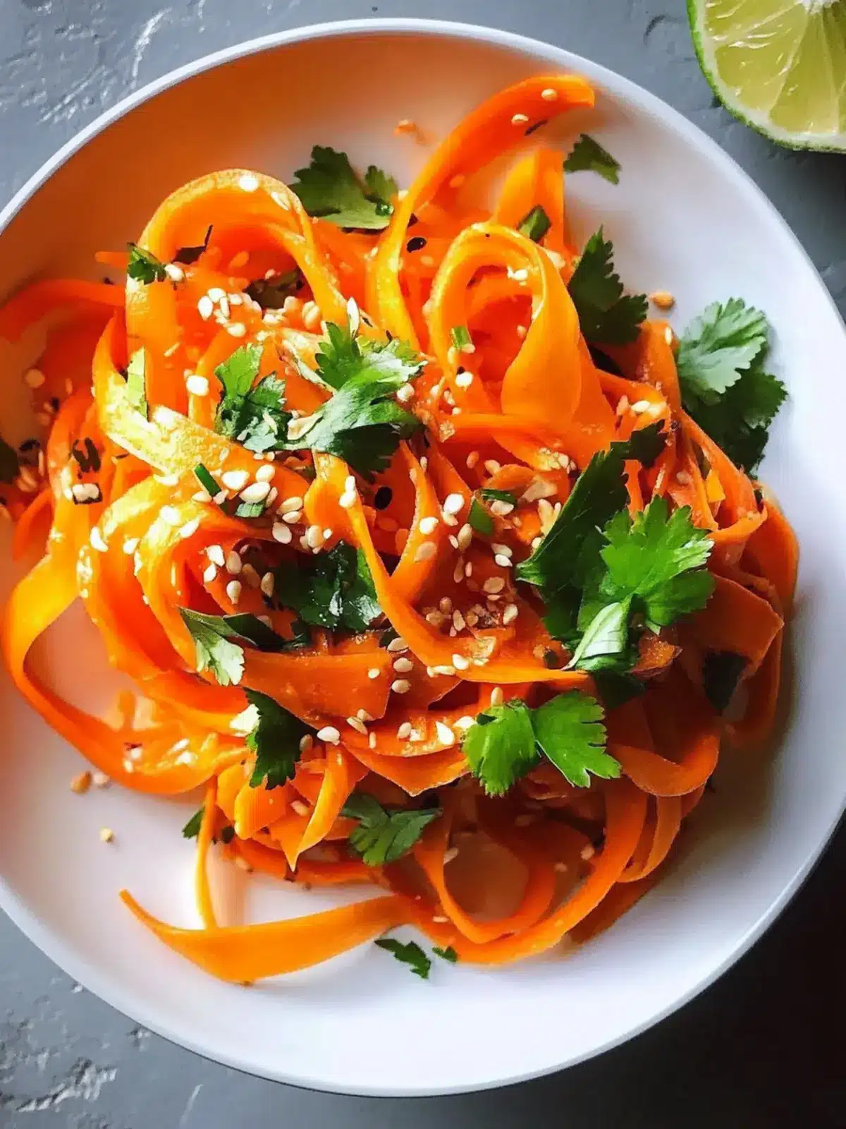 Asian Carrot Ribbon Salad