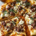 Sausage Ricotta Honey Hot Pizza