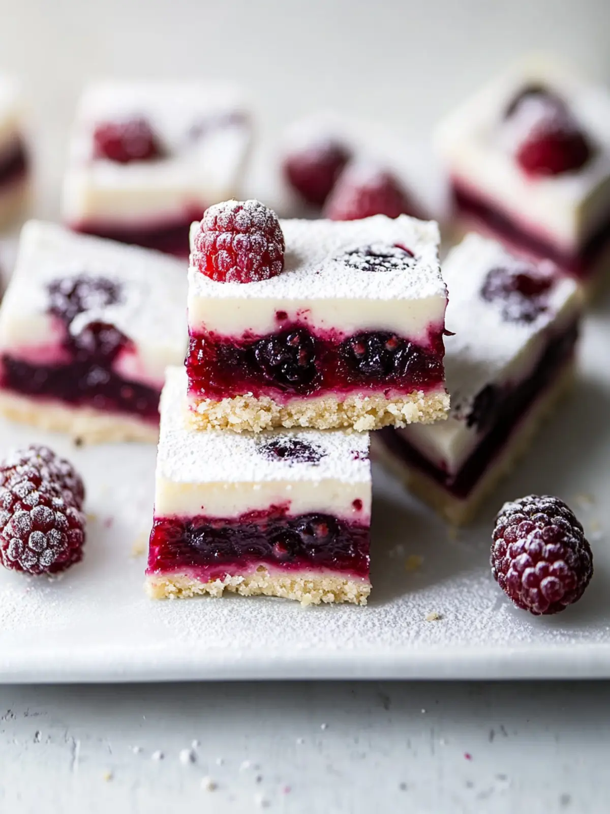 Mixed Berry Millionaire Bars