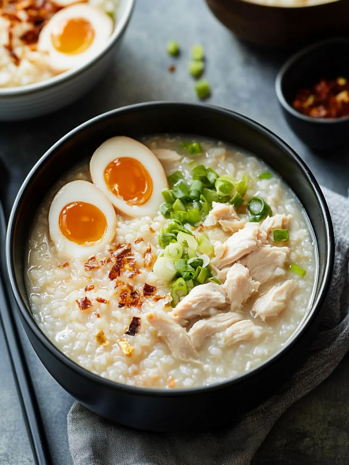 Comforting Instant Pot Congee - Chicken and Rice Delight 3 Instant Pot Congee - Chicken and Rice