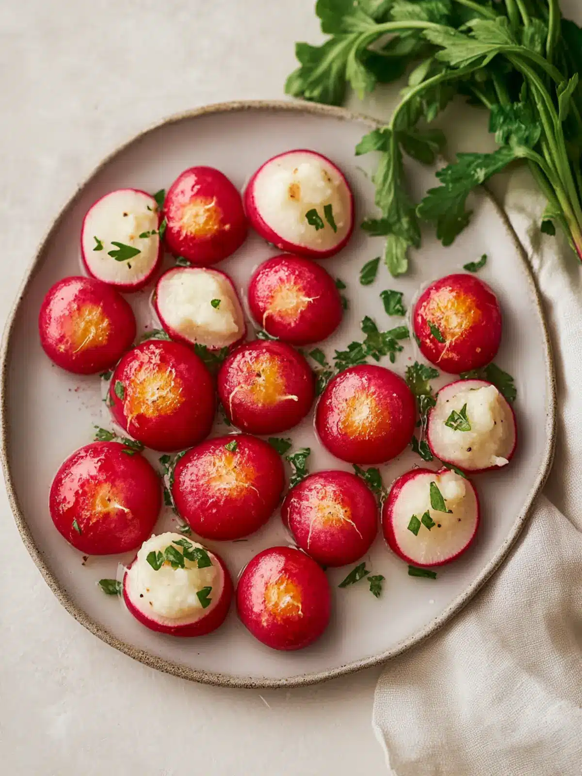 Smashed Radishes