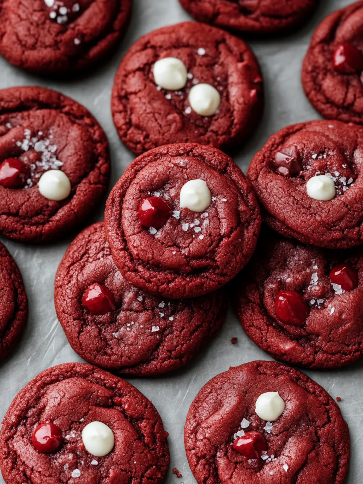 Delicious Red Velvet Cookies with White Chocolate Bliss 2 Red Velvet Cookies