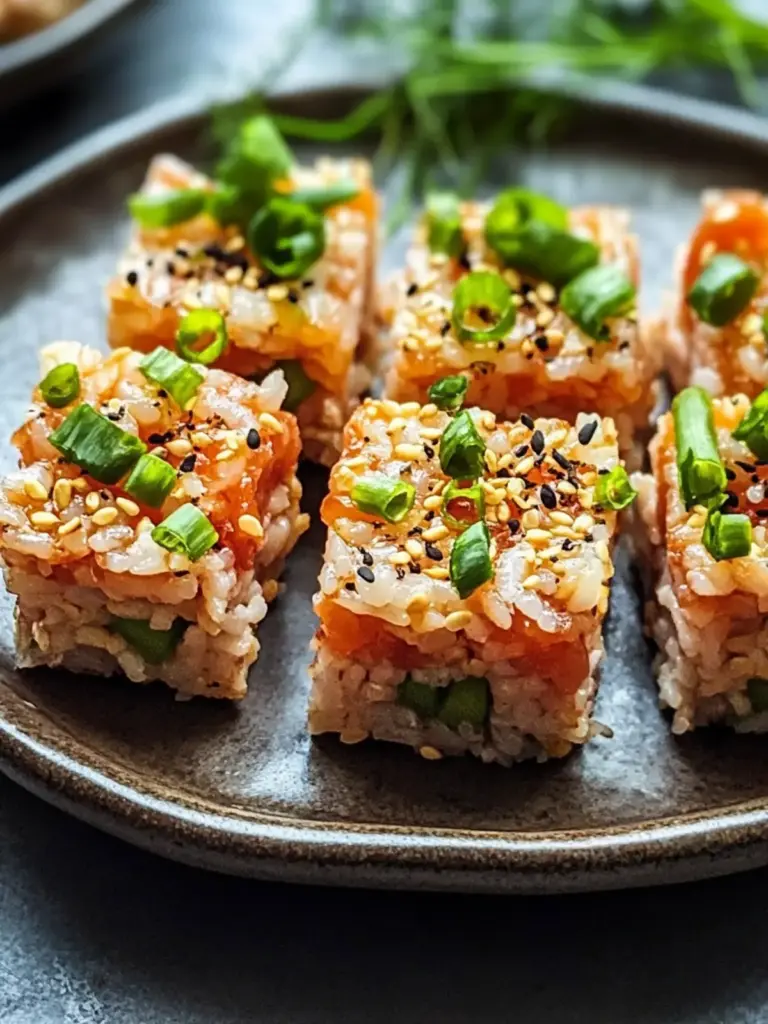 Spicy Tuna Rice Squares