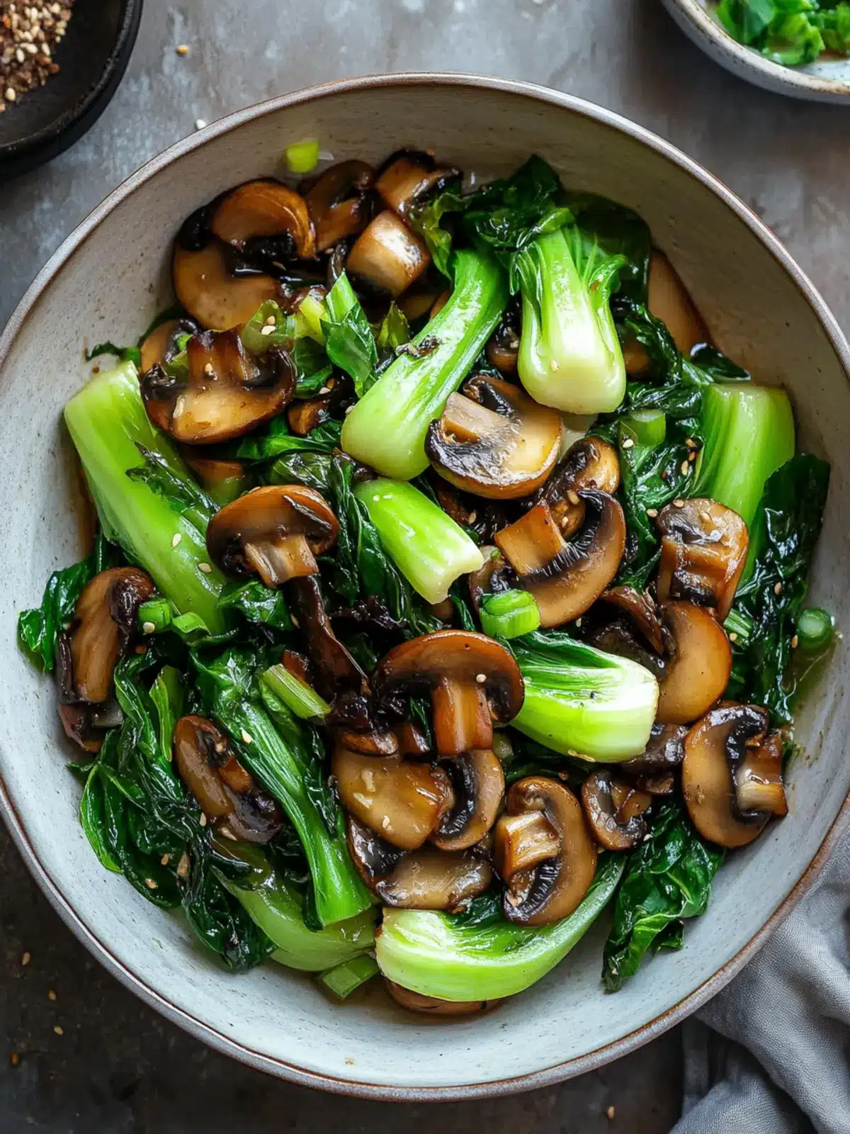 Bok Choy & Mushroom Stir-Fry