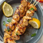 Hot Lemon Pepper Chicken Skewers