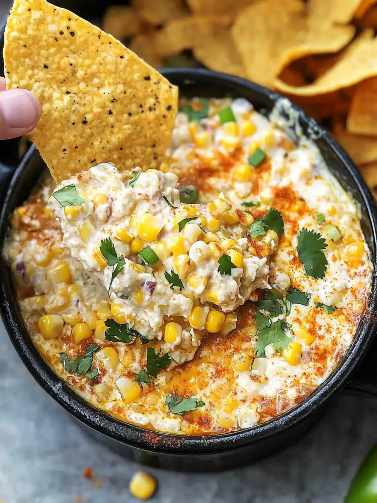 Slow Cooker Mexican Street Corn Dip