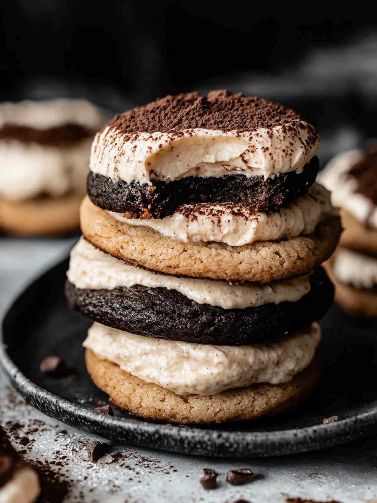 Tiramisu Cookies with Whipped Mascarpone Frosting Magic 2 Tiramisu Cookies with Whipped Mascarpone Frosting