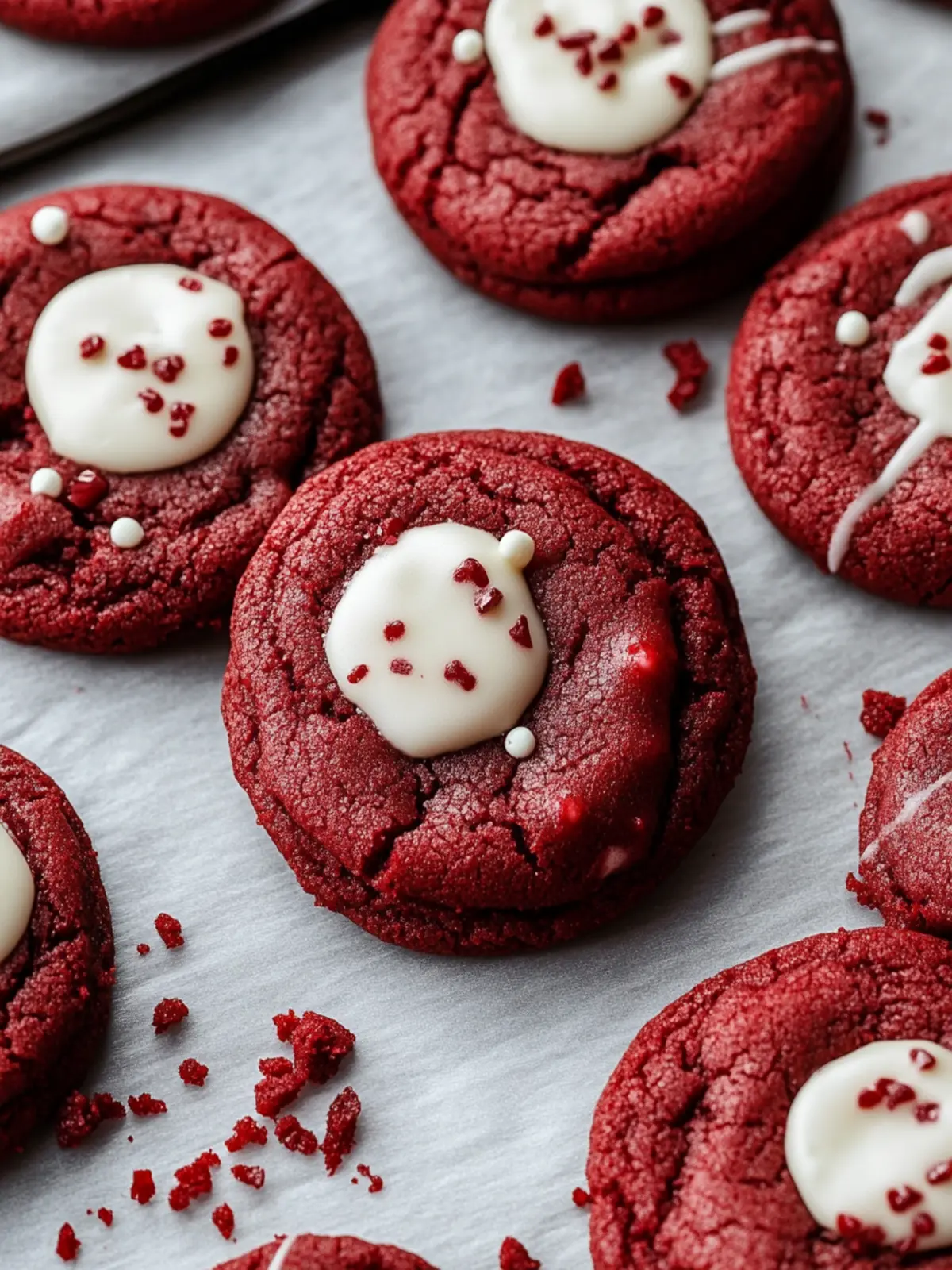 Delicious Red Velvet Cookies with White Chocolate Bliss 5 Red Velvet Cookies