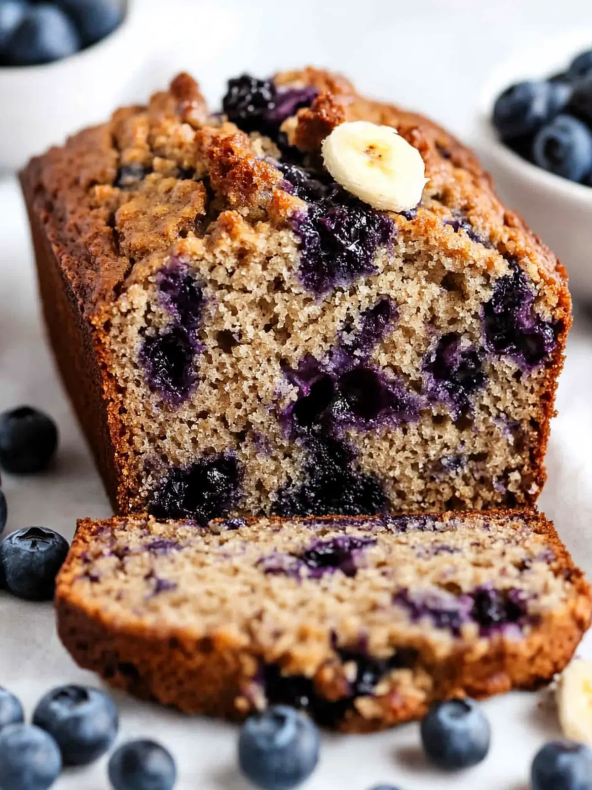 Gluten Free Blueberry Banana Bread