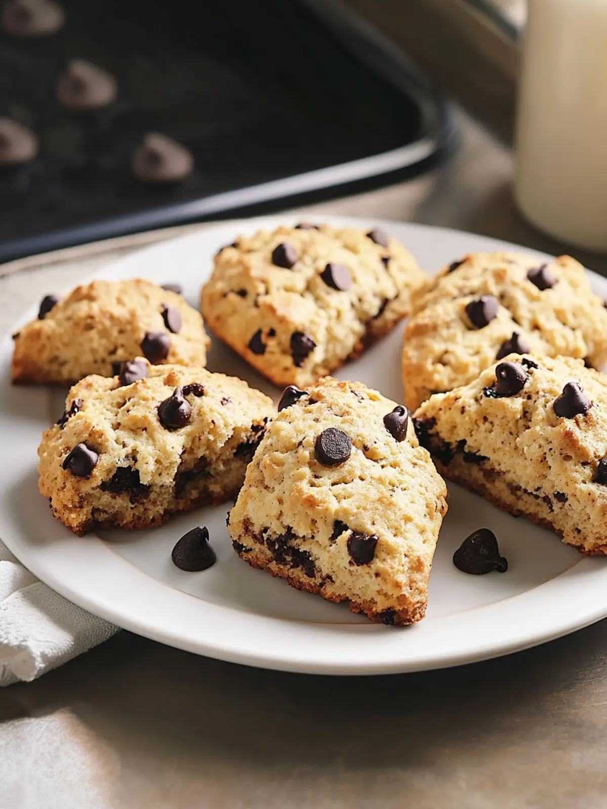 Banana Chocolate Chip Scones