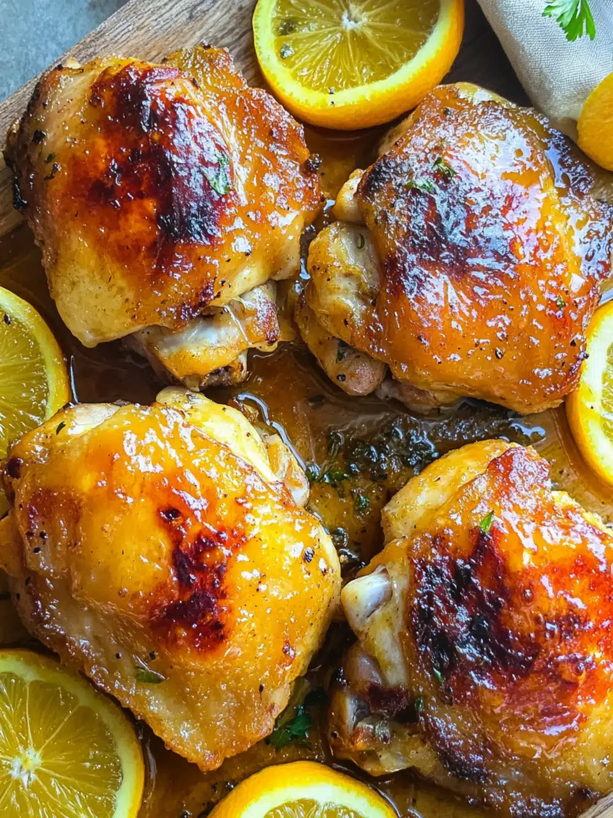 Citrus Glazed Chicken Thighs