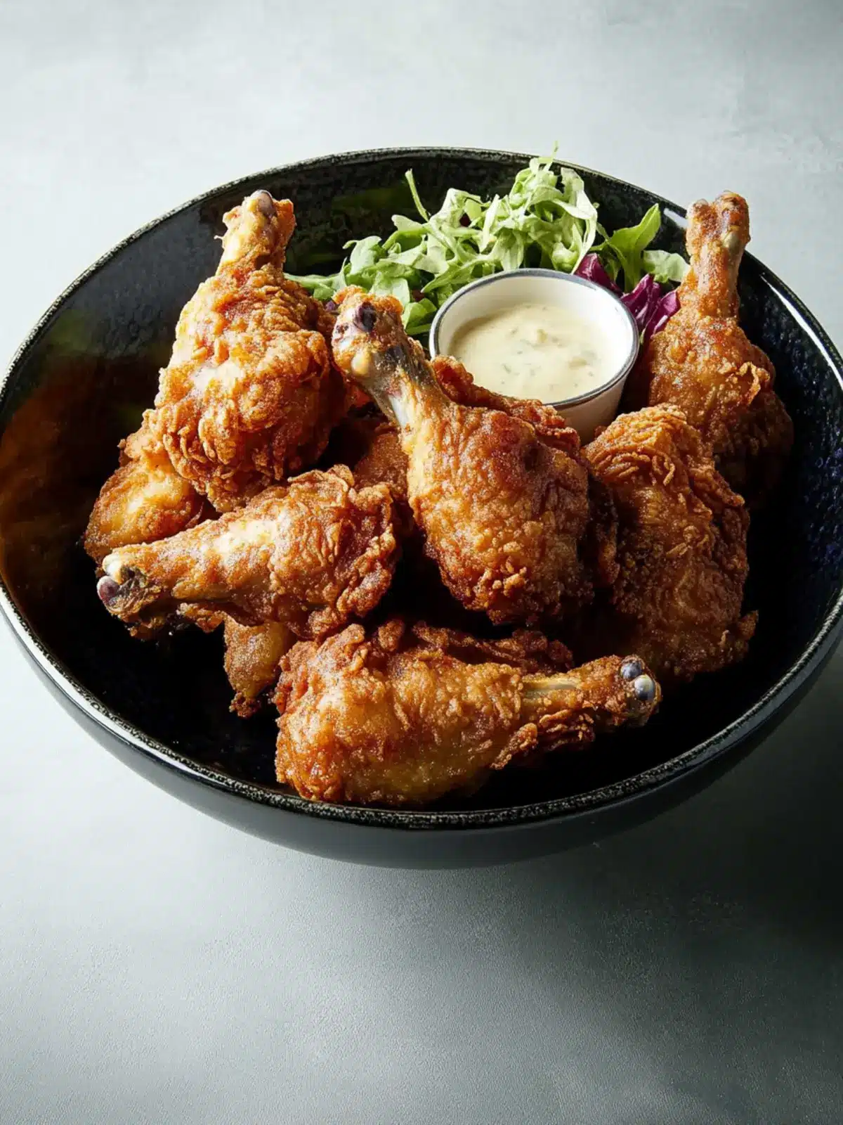 Crispy Fried Quail with Southern Sides