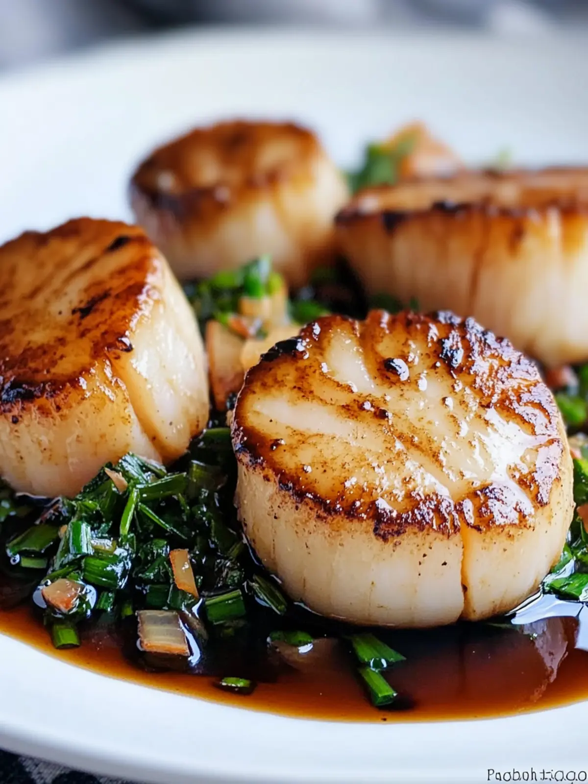 Seared Scallops with Apple Cider-Balsamic Glaze Delight 5 Seared Scallops with Apple Cider-Balsamic Glaze