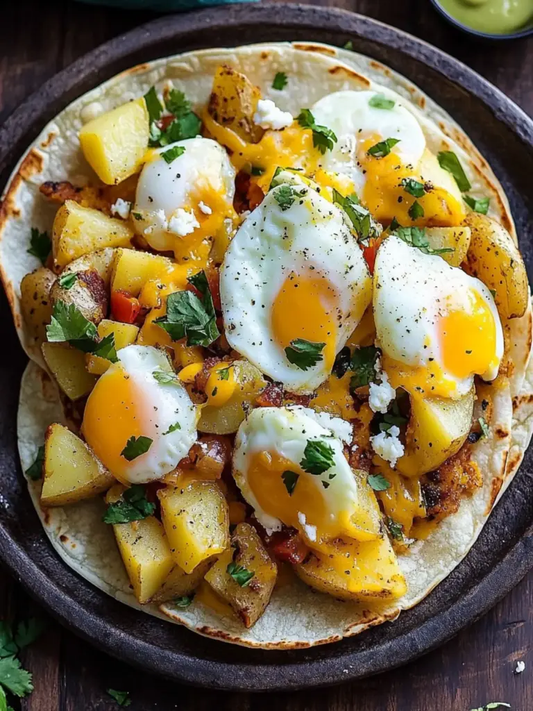 Potato, Egg, and Cheese Breakfast Tacos