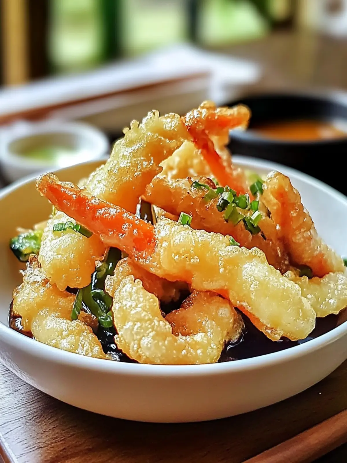 Crispy Vegetable Tempura with Sweet Soy Sauce