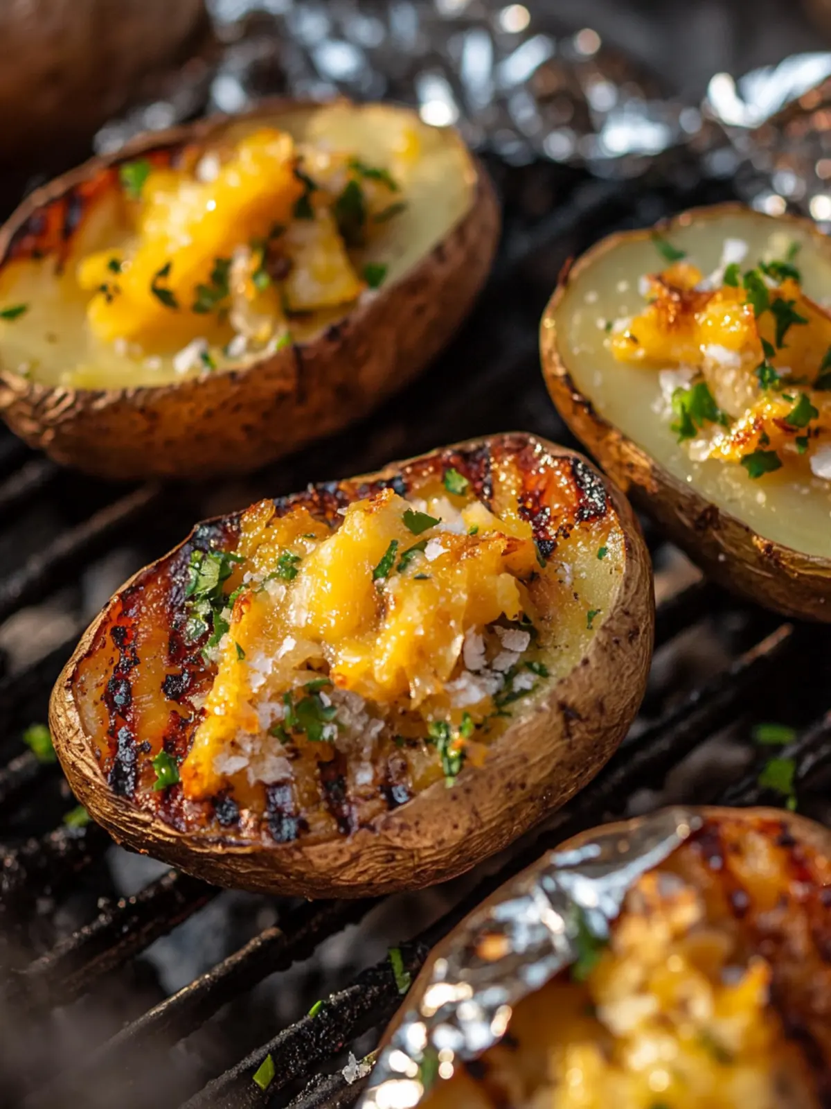 Baked Potatoes on the Grill