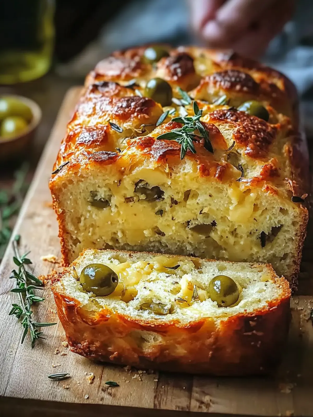 Cheese & Olive Quick Bread