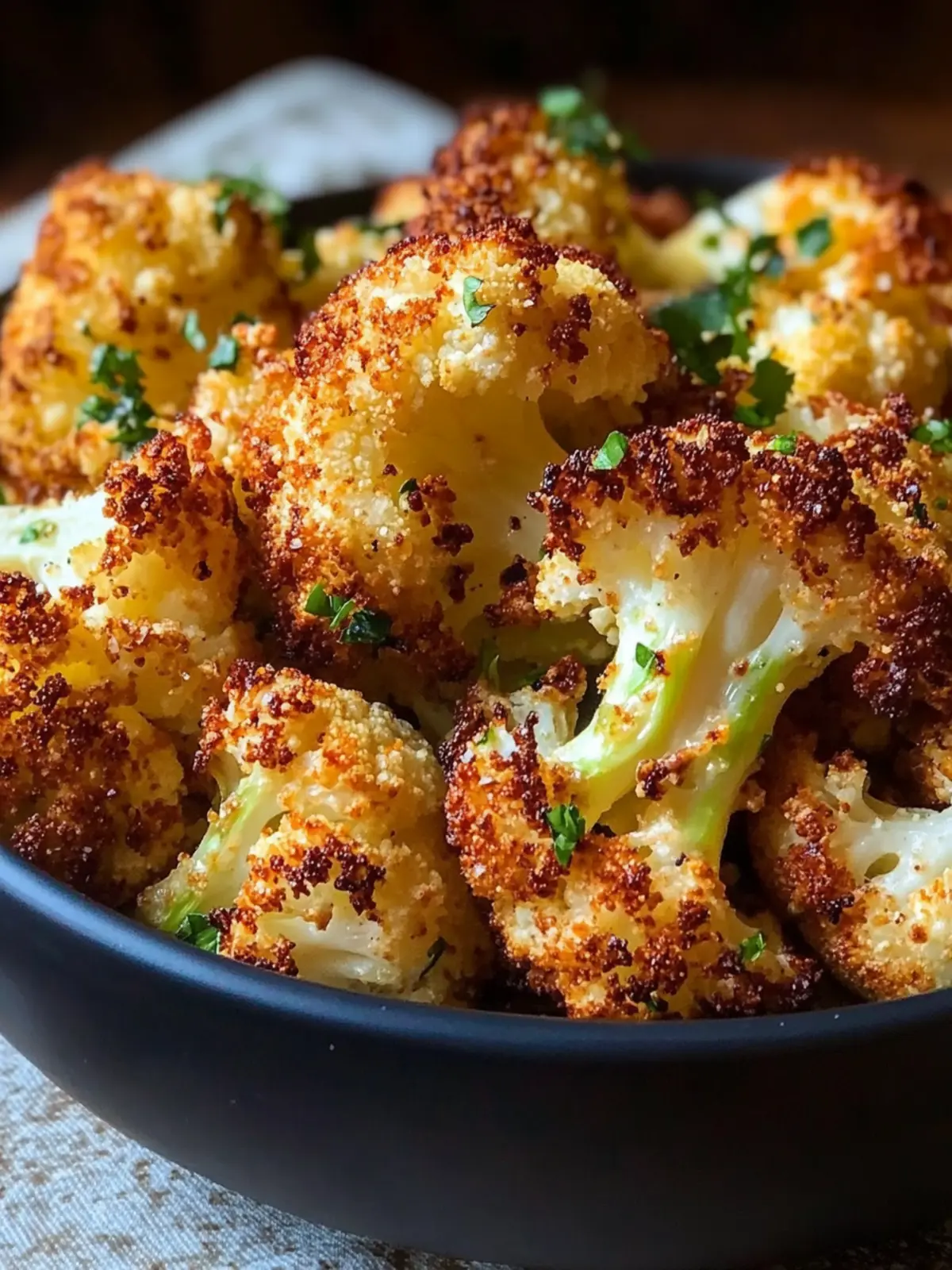 Crispy Parmesan Roasted Cauliflower