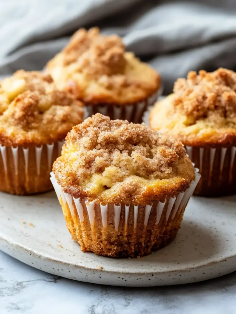 Cinnamon Apple Crumble Muffins