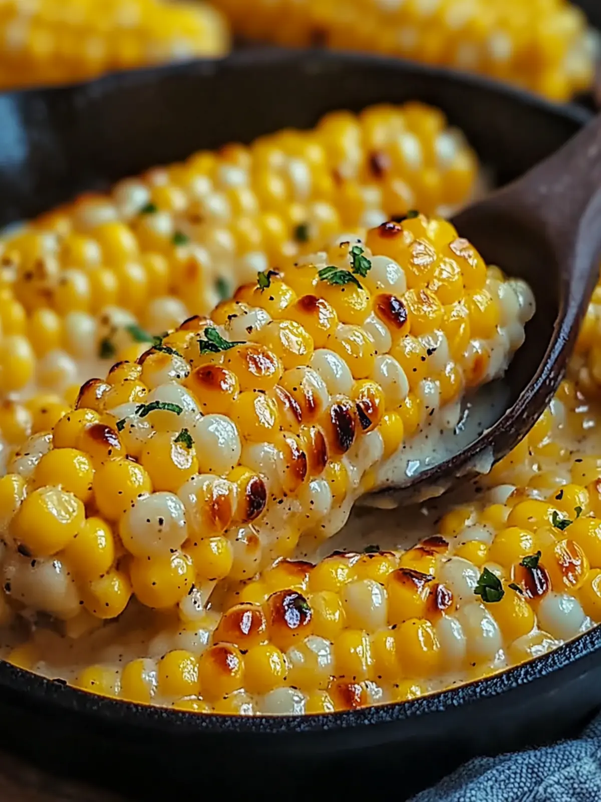 Tasty Creamy Honey Butter Skillet Corn