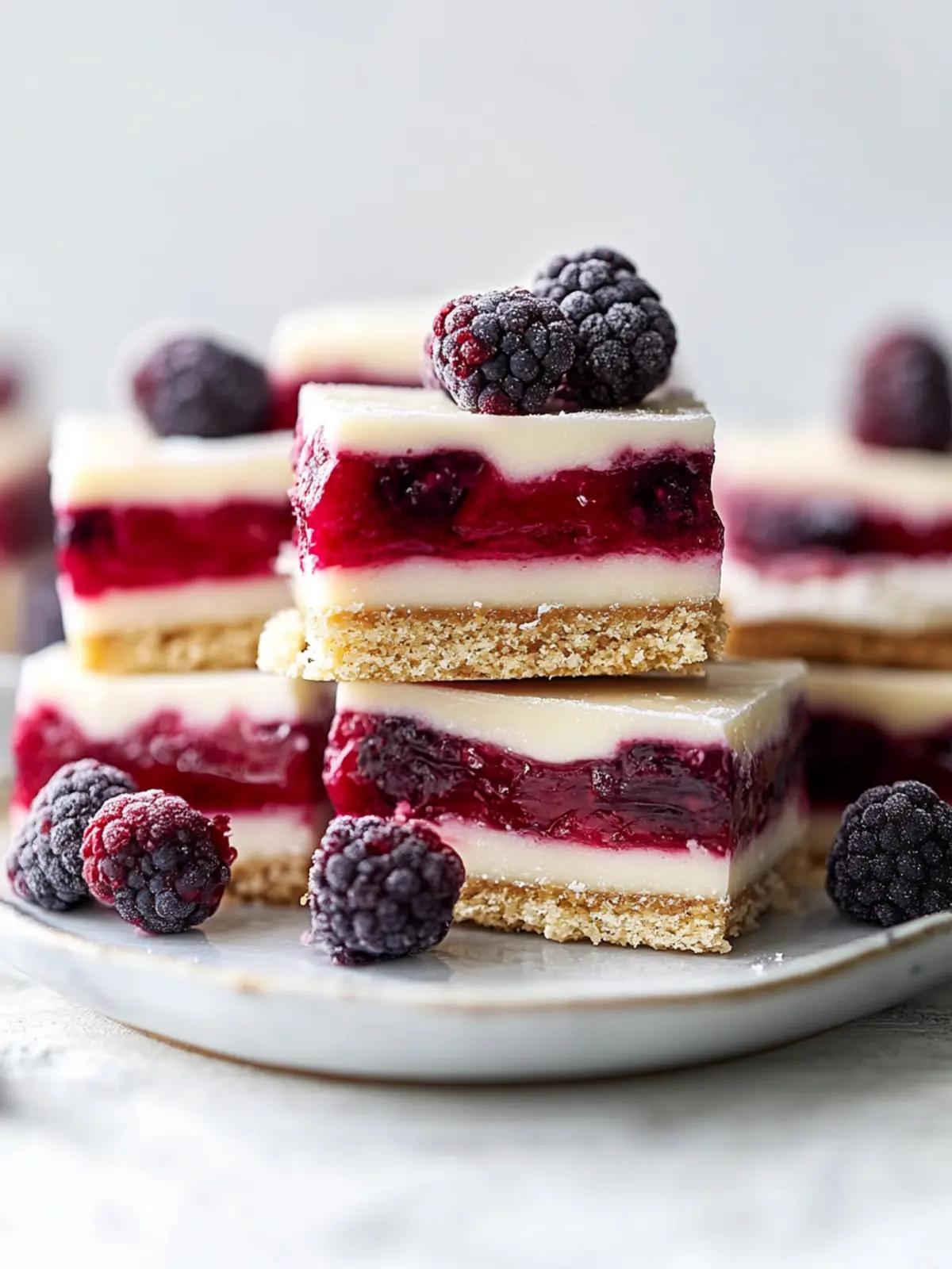 Mixed Berry Millionaire Bars