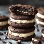 Brownie Cookie Sandwiches with Cookie Dough Buttercream Bliss 8 Brownie Cookie Sandwiches with Cookie Dough Buttercream