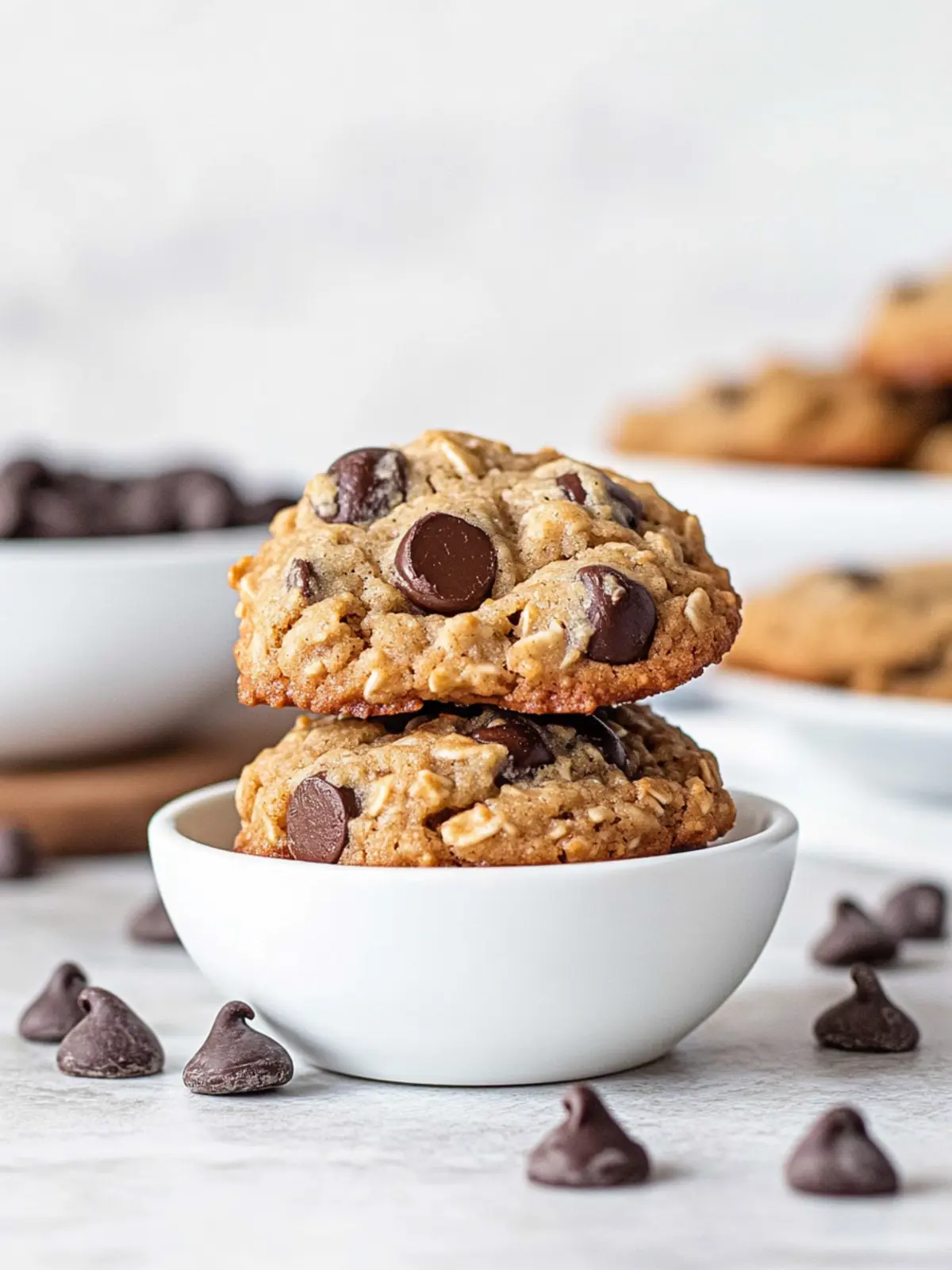 Peanut Butter Oatmeal Chocolate Chip Cookies