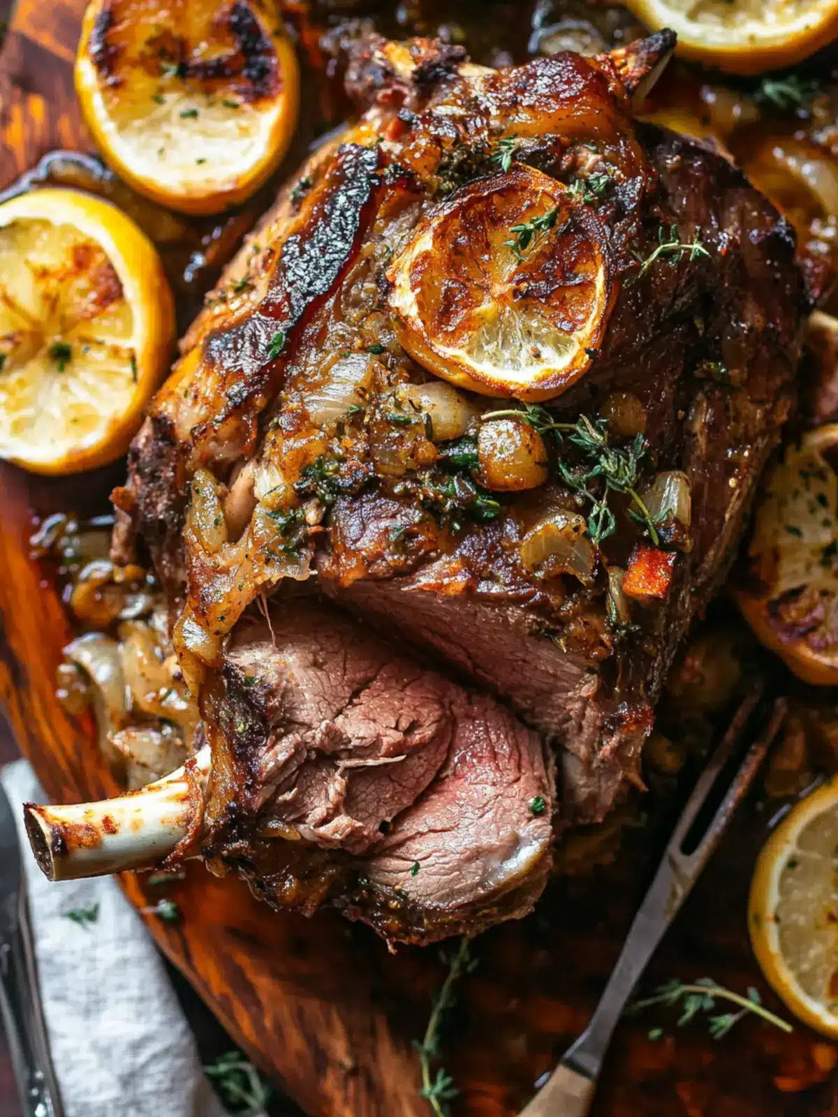 Juicy Slow Roasted Lamb Shoulder with Refreshing Mint Sauce 4 Juicy Slow Roasted Lamb Shoulder