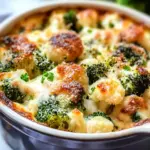 Easy Keto Broccoli Cauliflower Au Gratin with Savory Sausage 6 Easy Keto Broccoli Cauliflower Au Gratin